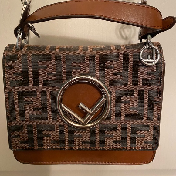 Authentic Brown Fendi Crossbody Bag - Picture 2 of 8